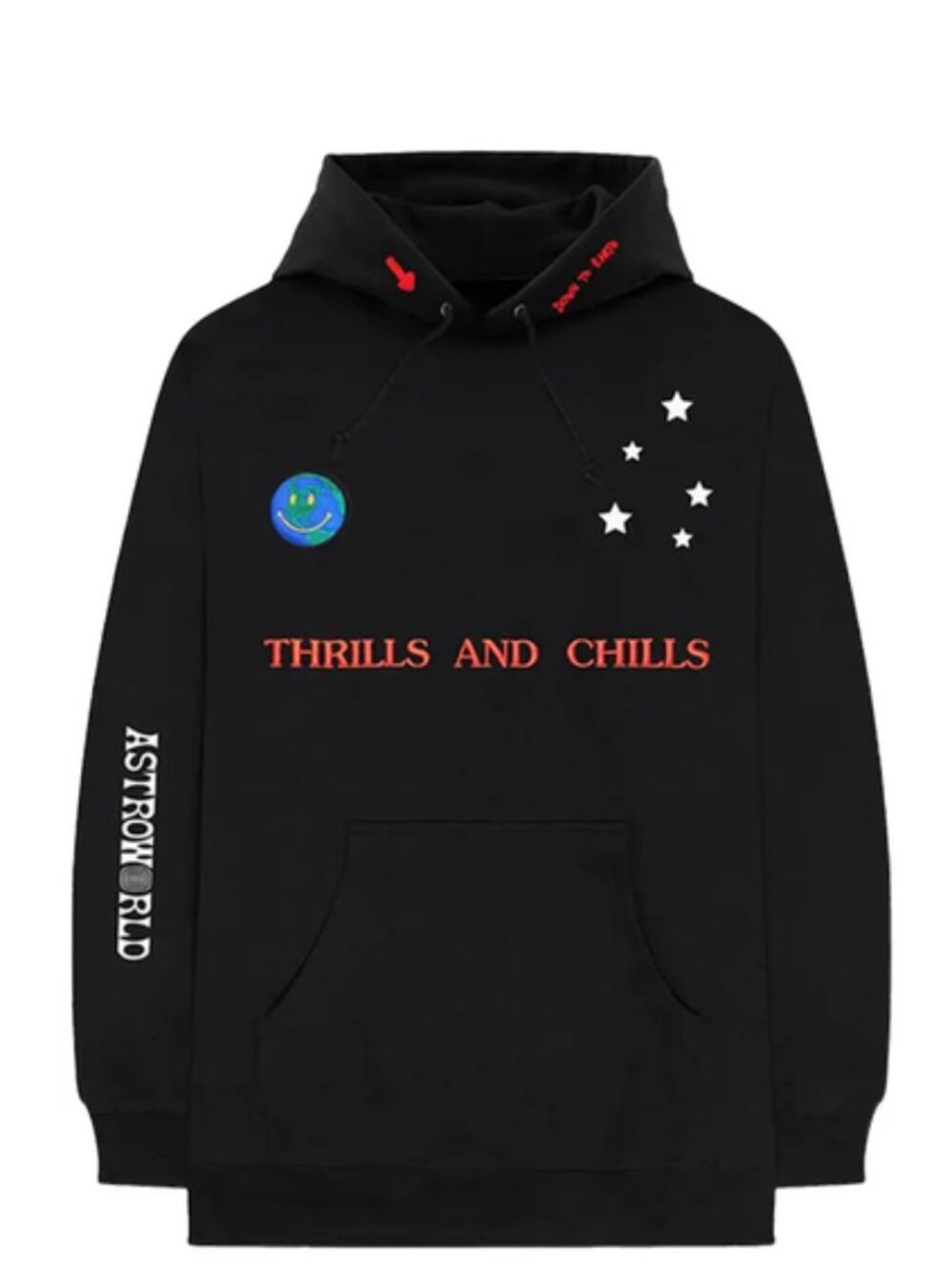 Cactus Jack by Travis Scott Astroworld World Peace Hoodie 'Black' Sz M